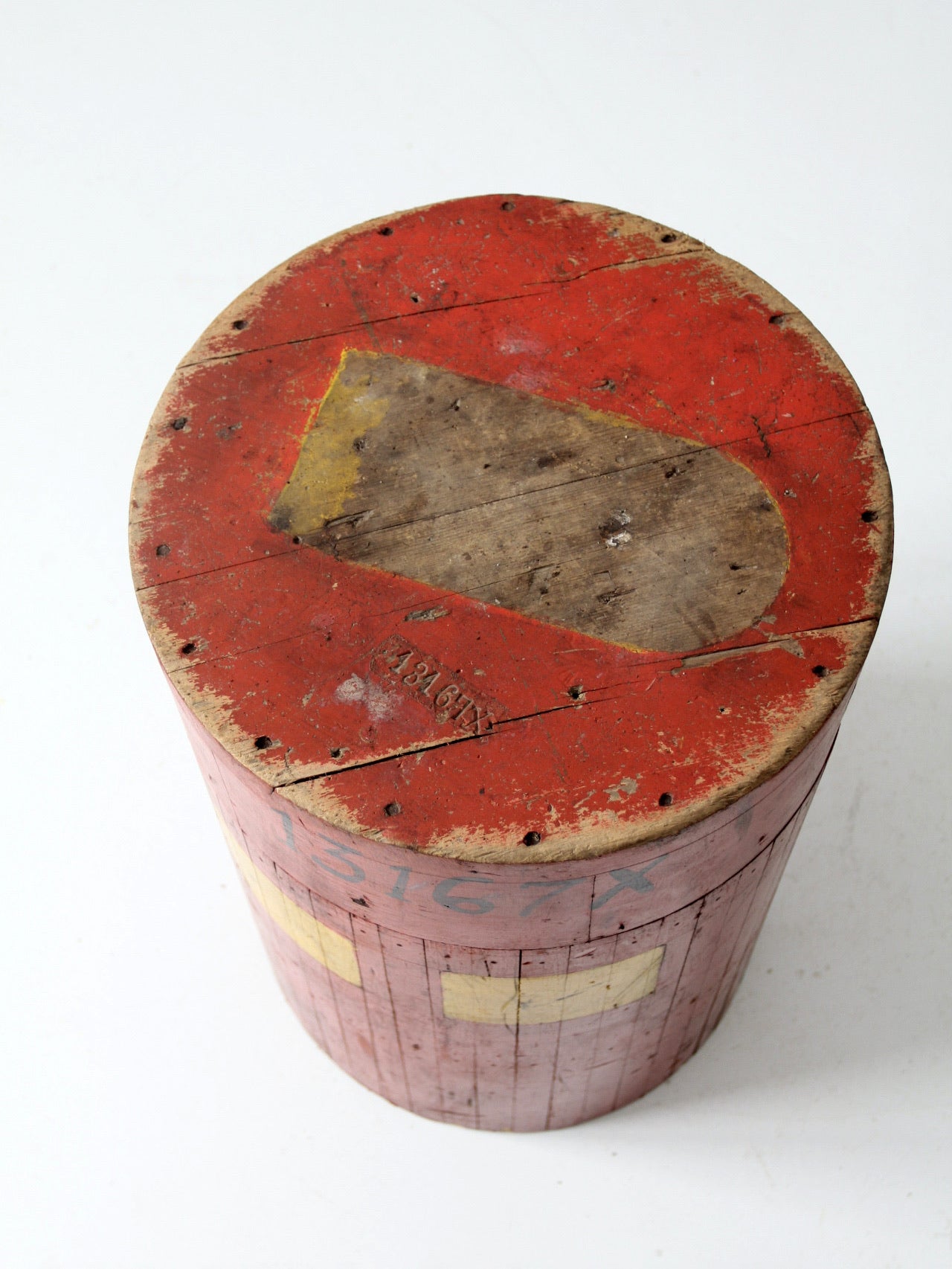 antique wooden foundry pedestal block