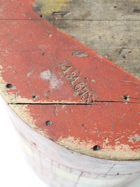 antique wooden foundry pedestal block