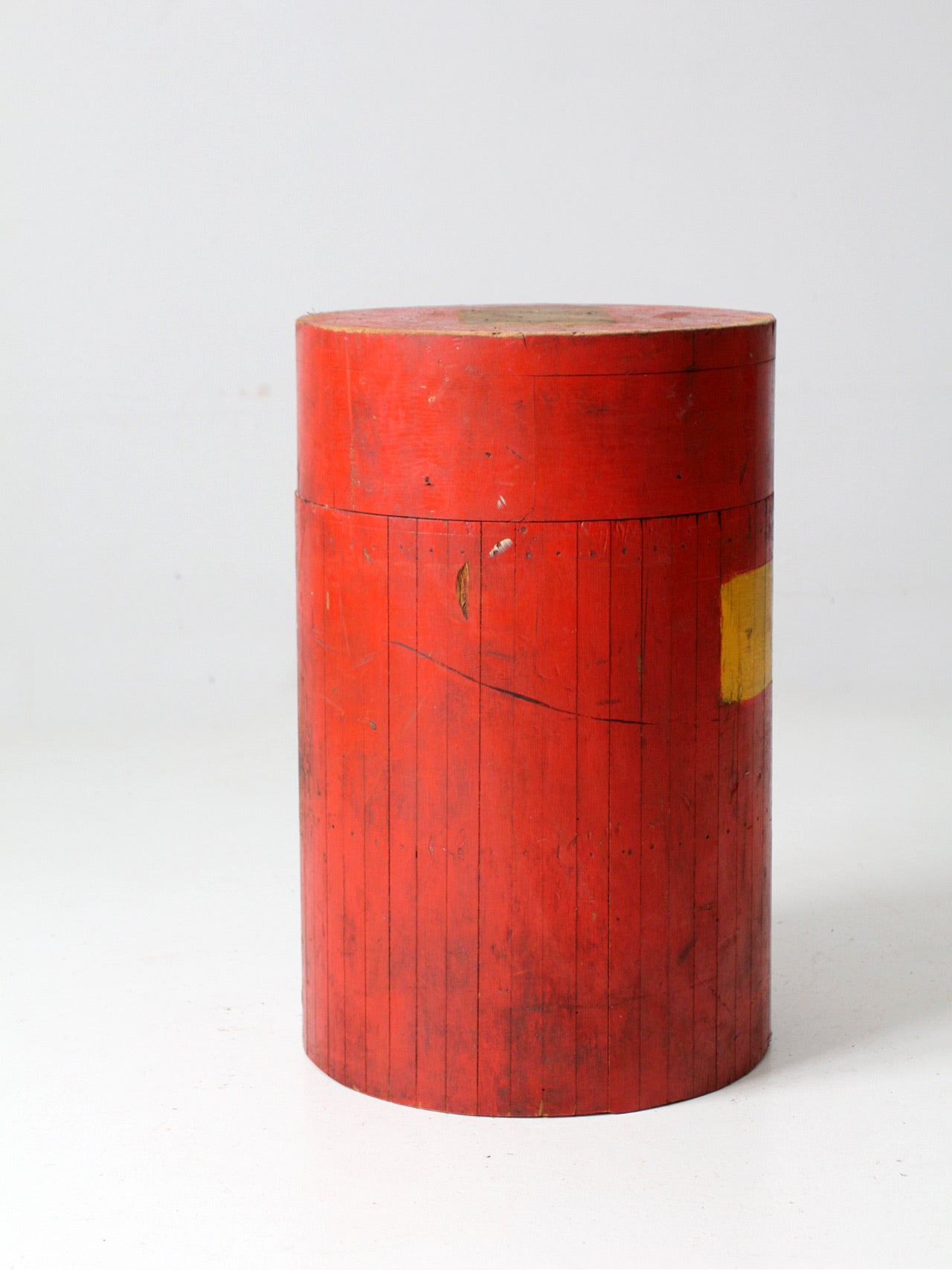 antique wooden foundry pedestal block