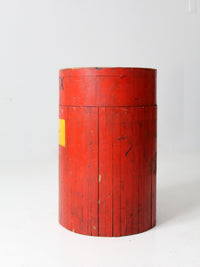 antique wooden foundry pedestal block