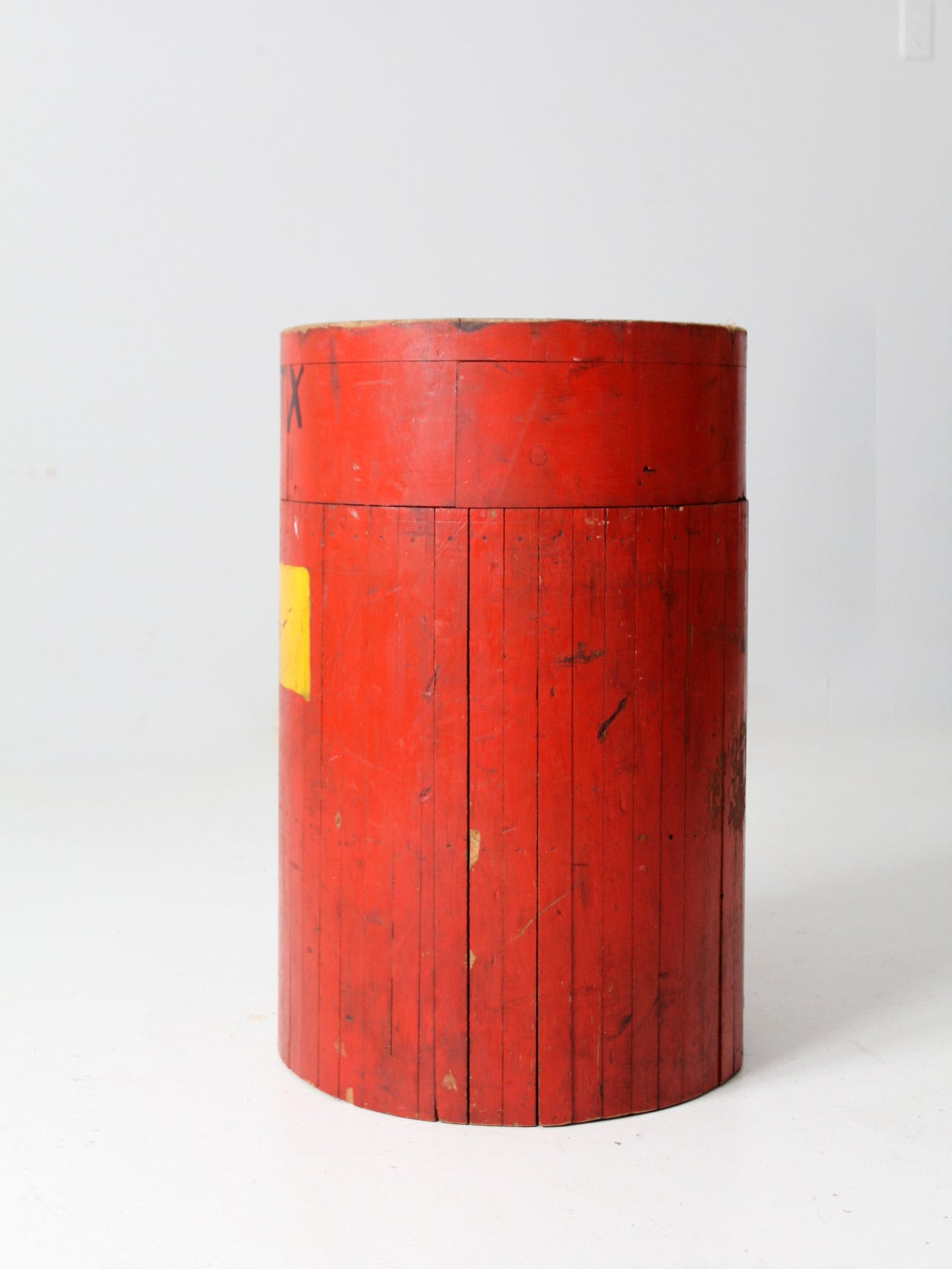 antique wooden foundry pedestal block