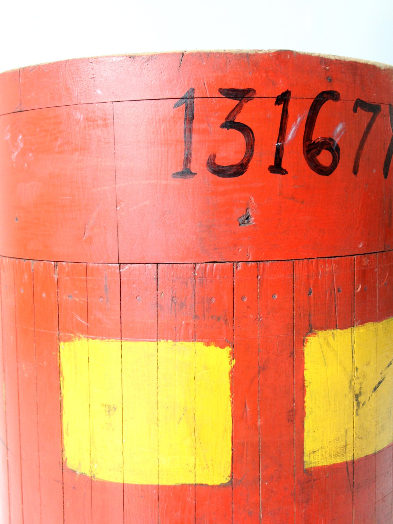 antique wooden foundry pedestal block