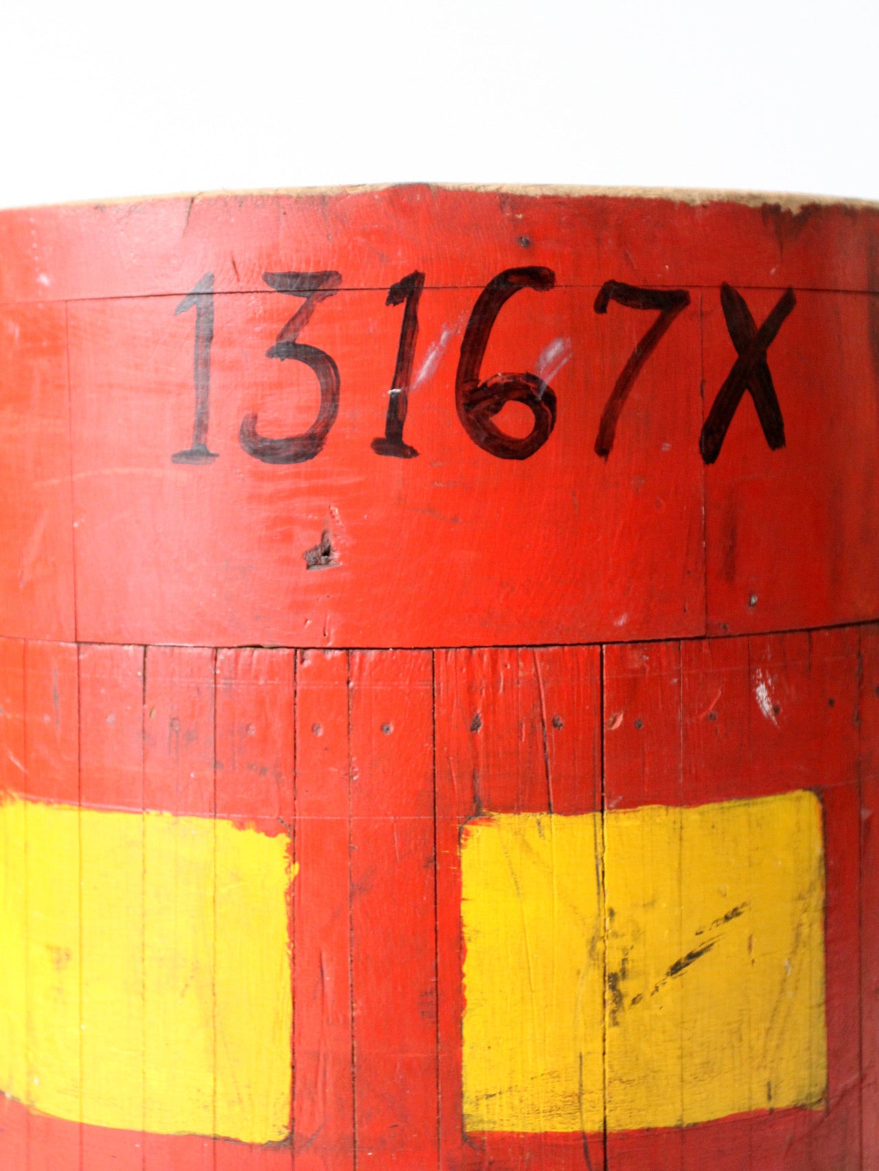 antique wooden foundry pedestal block