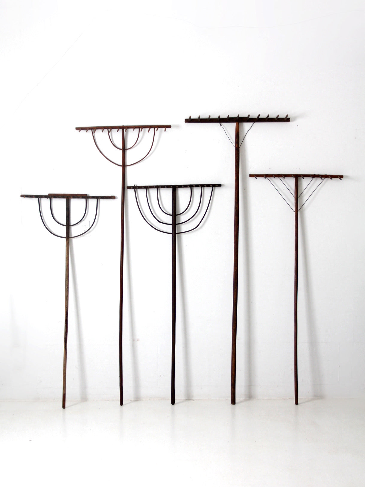 antique primitive hay rake collection