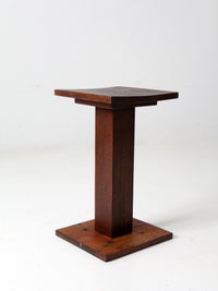 antique mission style plant stand end table