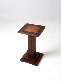 antique mission style plant stand end table