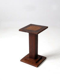 antique mission style plant stand end table