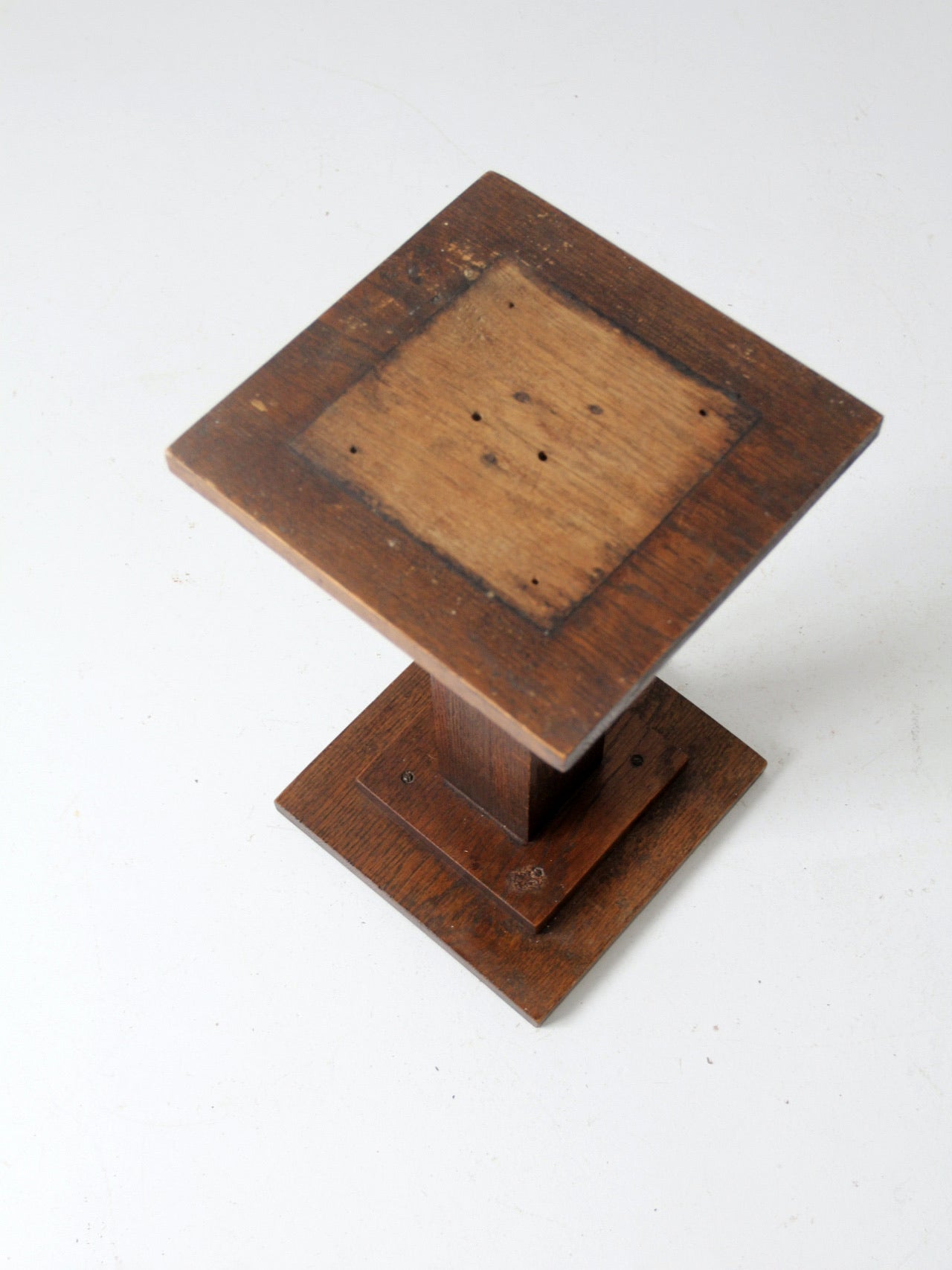 antique mission style plant stand end table