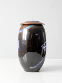 Tsukashin studio pottery vase