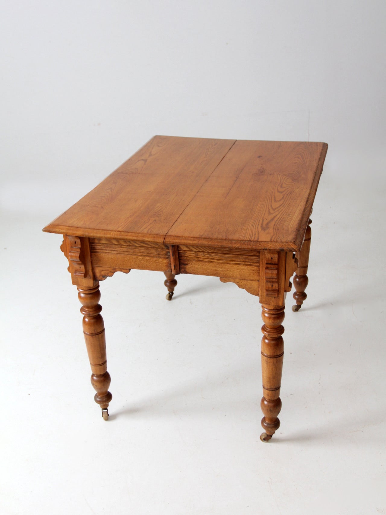 antique wooden farmhouse table