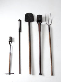 vintage garden tools collection