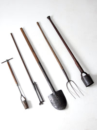 vintage garden tools collection