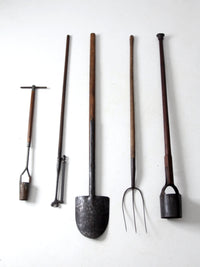 vintage garden tools collection