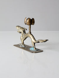 vintage Chinese brass candle holder