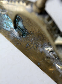 vintage Chinese brass candle holder