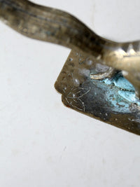 vintage Chinese brass candle holder