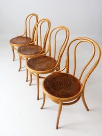 antique Thonet bentwood chairs set of 4