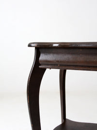 antique wood parlor table