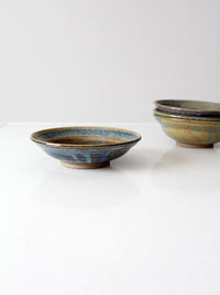 vintage studio pottery bowls set of 4