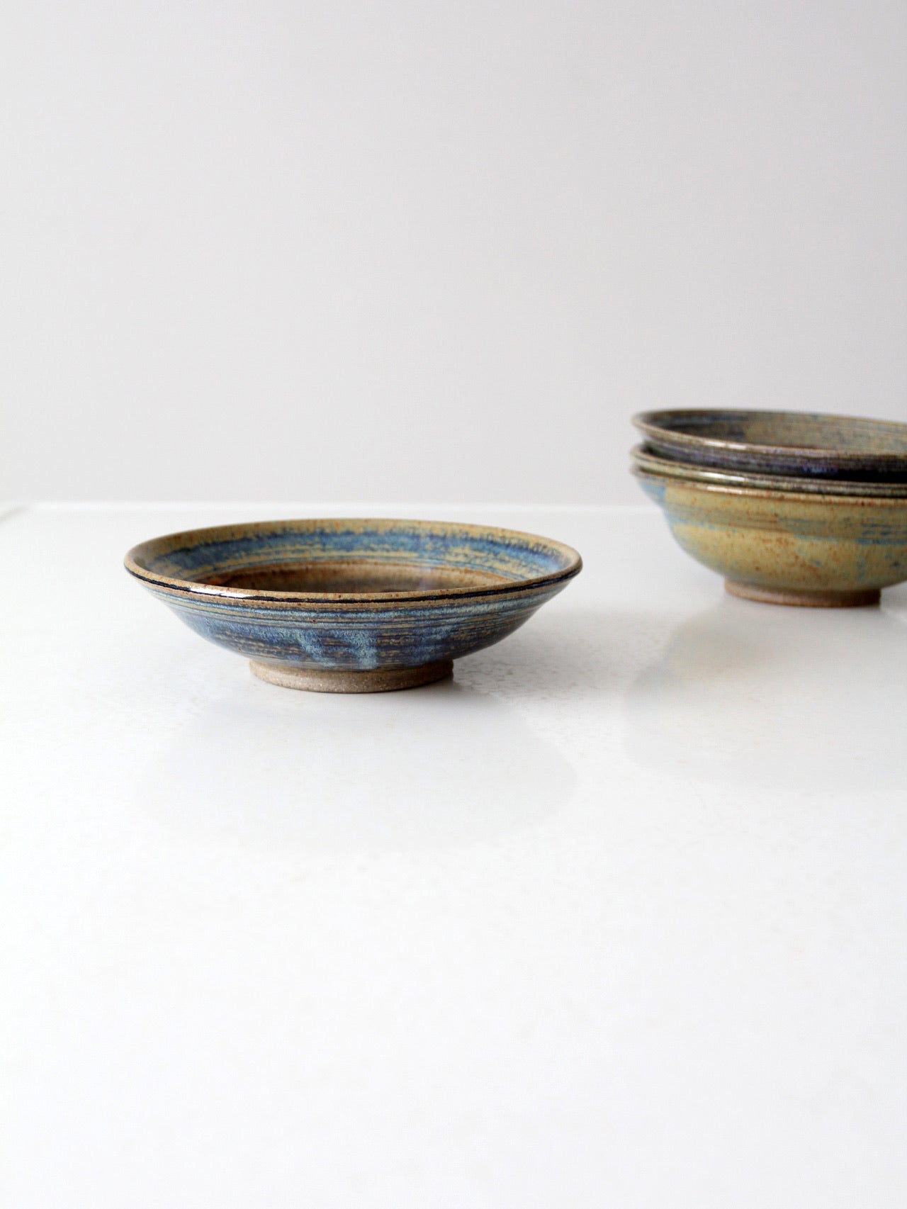 vintage studio pottery bowls set of 4