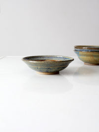 vintage studio pottery bowls set of 4