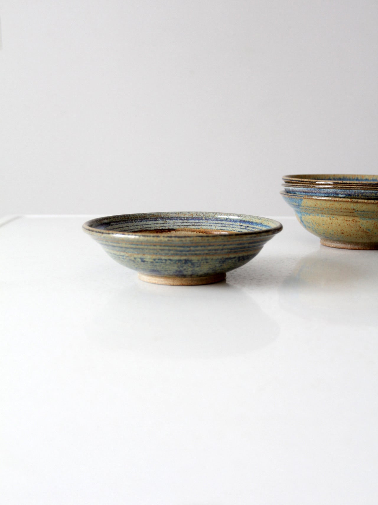 vintage studio pottery bowls set of 4
