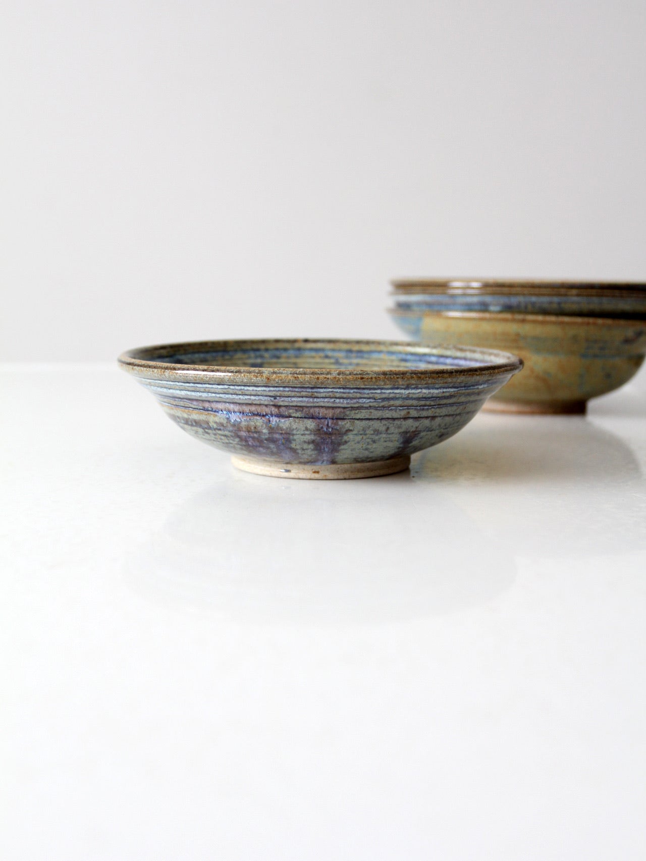 vintage studio pottery bowls set of 4