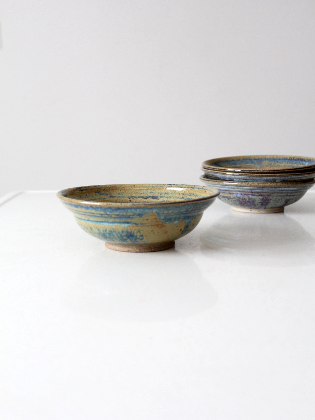 vintage studio pottery bowls set of 4