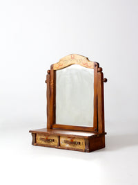vintage Monterey style dresser top vanity mirror