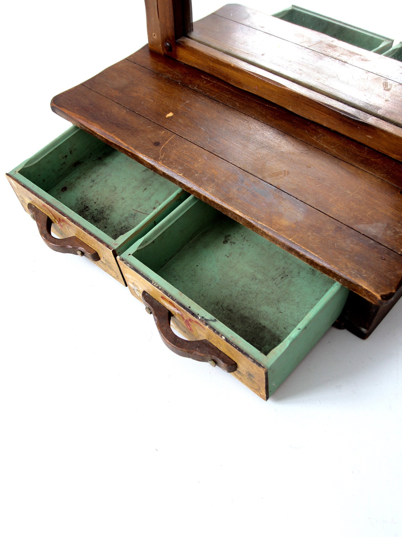 vintage Monterey style dresser top vanity mirror