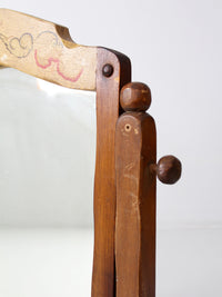 vintage Monterey style dresser top vanity mirror