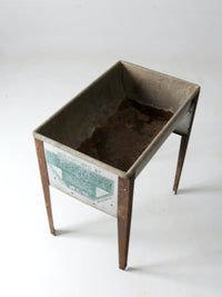 vintage metal washtub