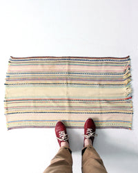 vintage stripe throw rug, 41 x 24