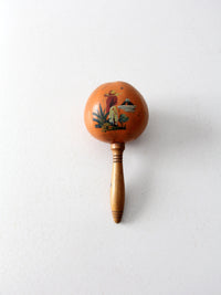 vintage hand-painted maraca