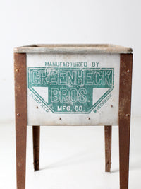 vintage metal washtub