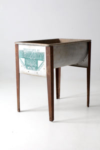 vintage metal washtub
