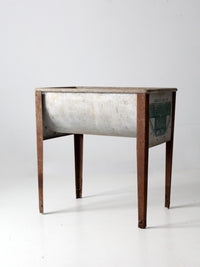 vintage metal washtub