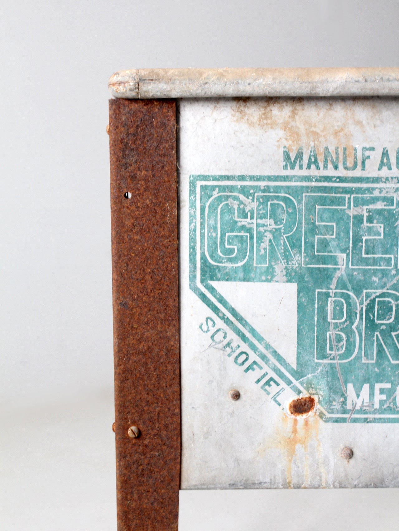 vintage metal washtub