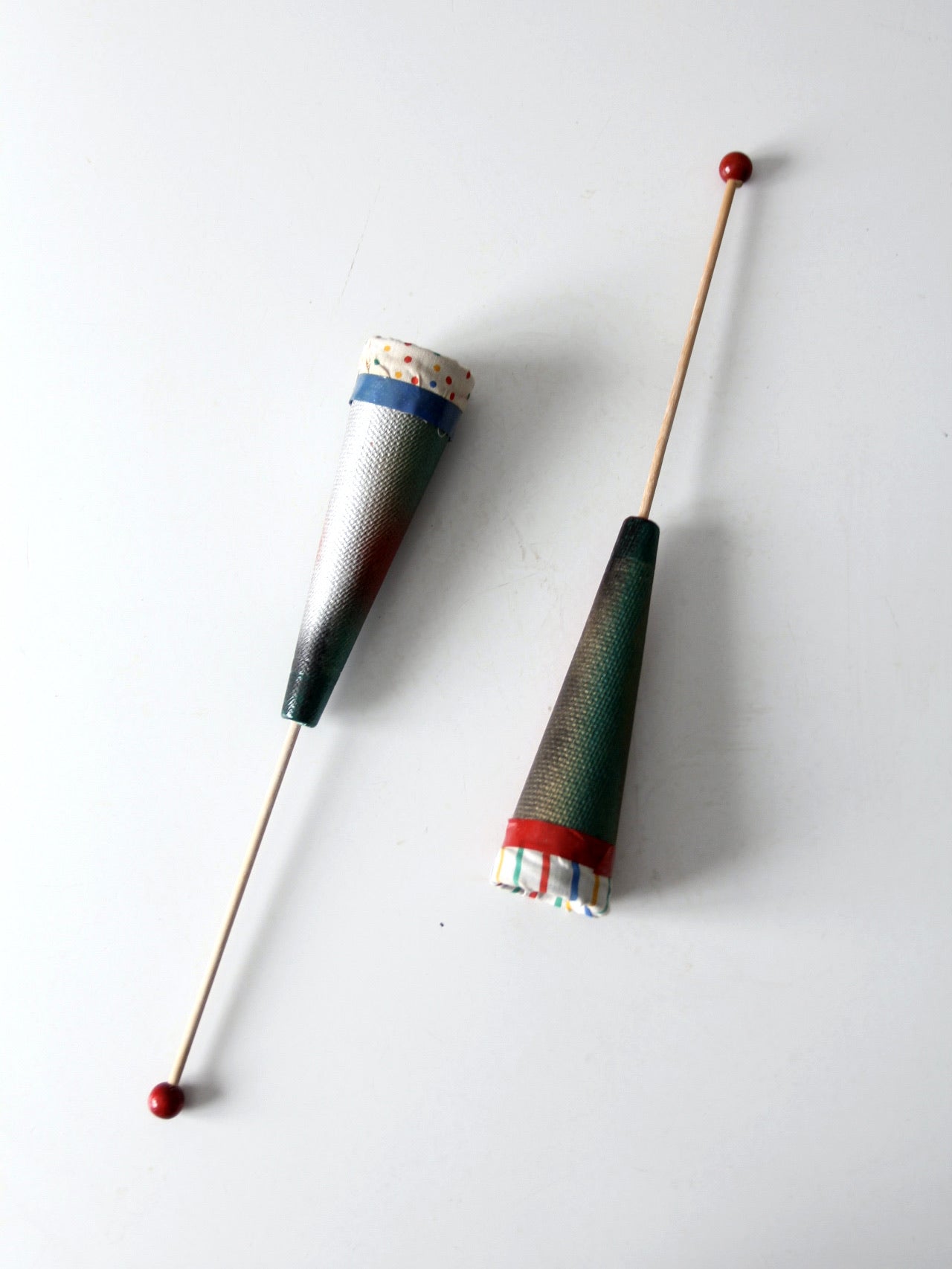 vintage pop up clown cone puppets pair