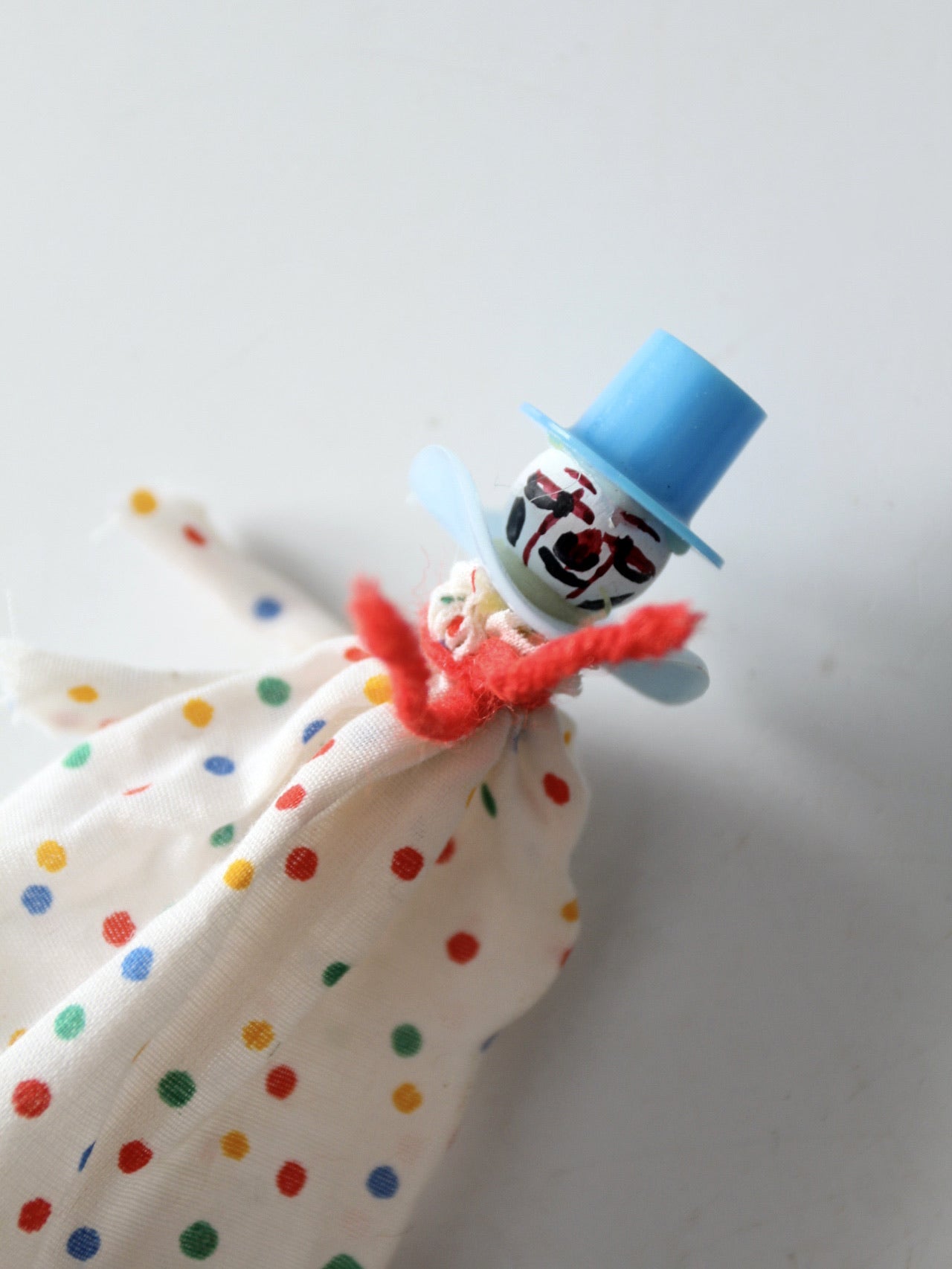 vintage pop up clown cone puppets pair