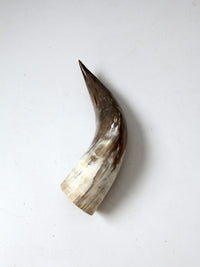 vintage large polished horn