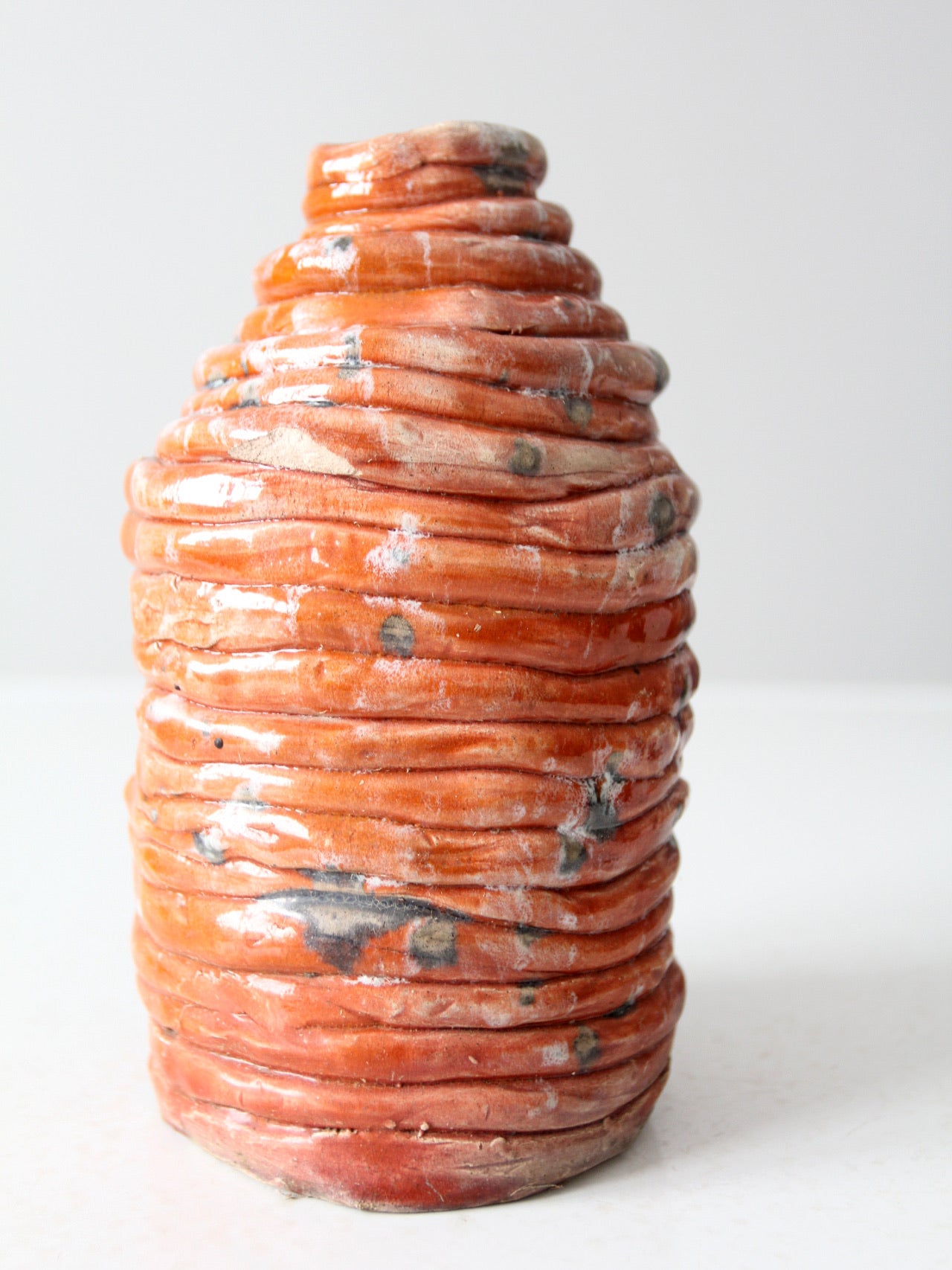 vintage free form pottery vase