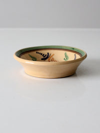 vintage painted pottery bowl