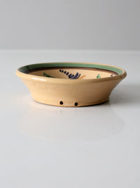 vintage painted pottery bowl