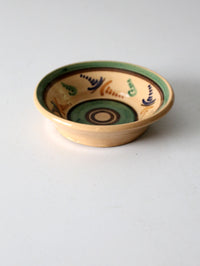 vintage painted pottery bowl