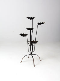mid-century tiered metal plant stand