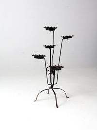 mid-century tiered metal plant stand