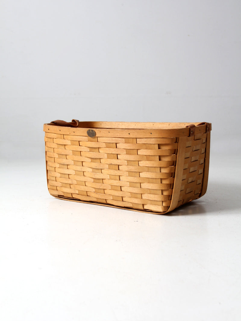 vintage Peterboro storage basket
