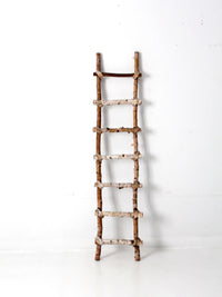 vintage rustic birch ladder