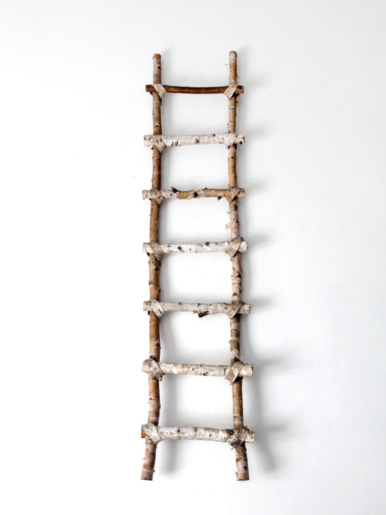 vintage rustic birch ladder
